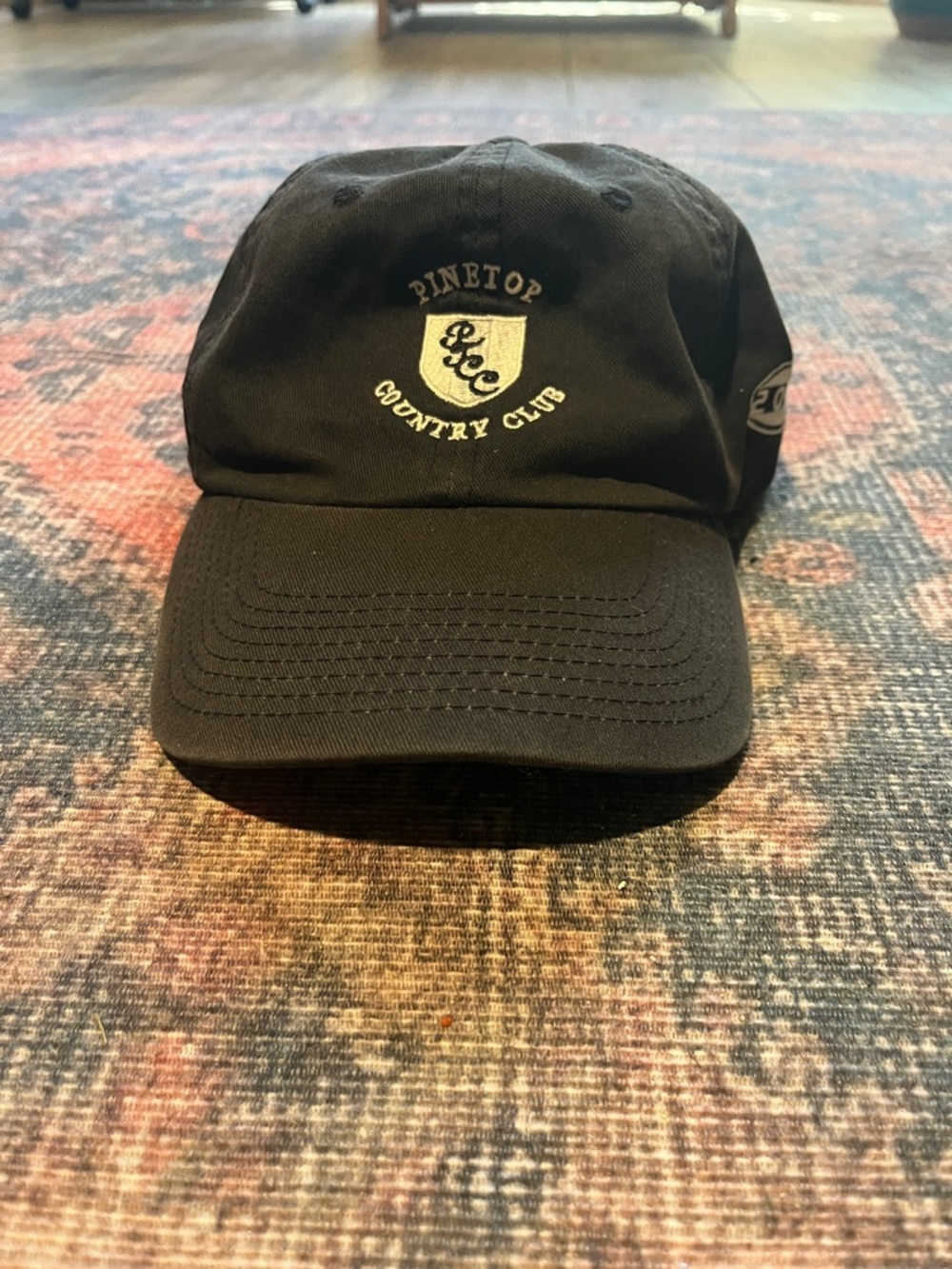 Black Embroidered Cap